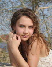 Perfect Brunette Loves Sand 00