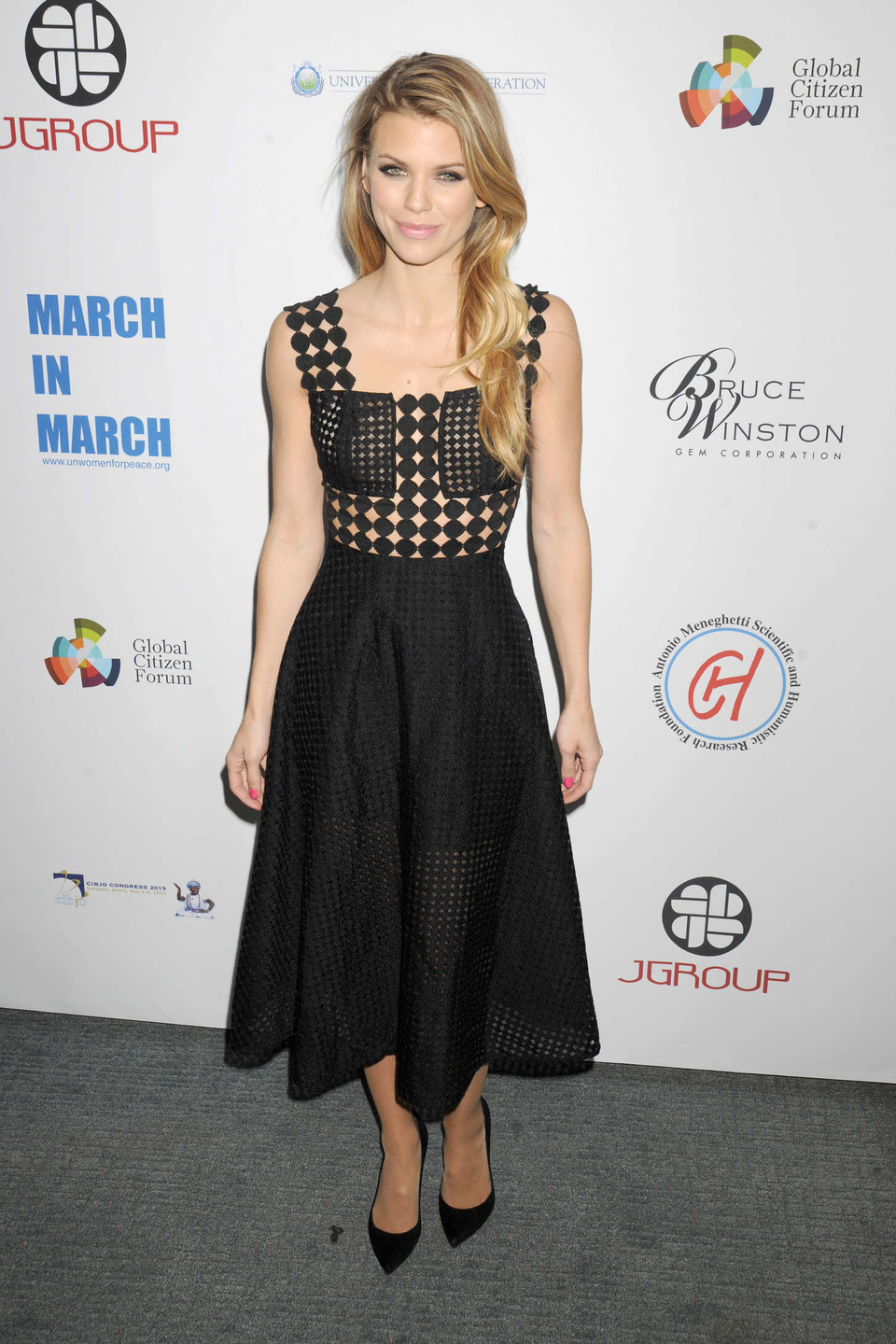 Annalynne McCord In Black Dress