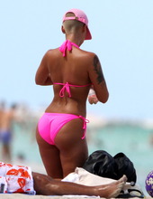Amber Rose In Pink Bikini 11
