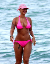 Amber Rose In Pink Bikini 14