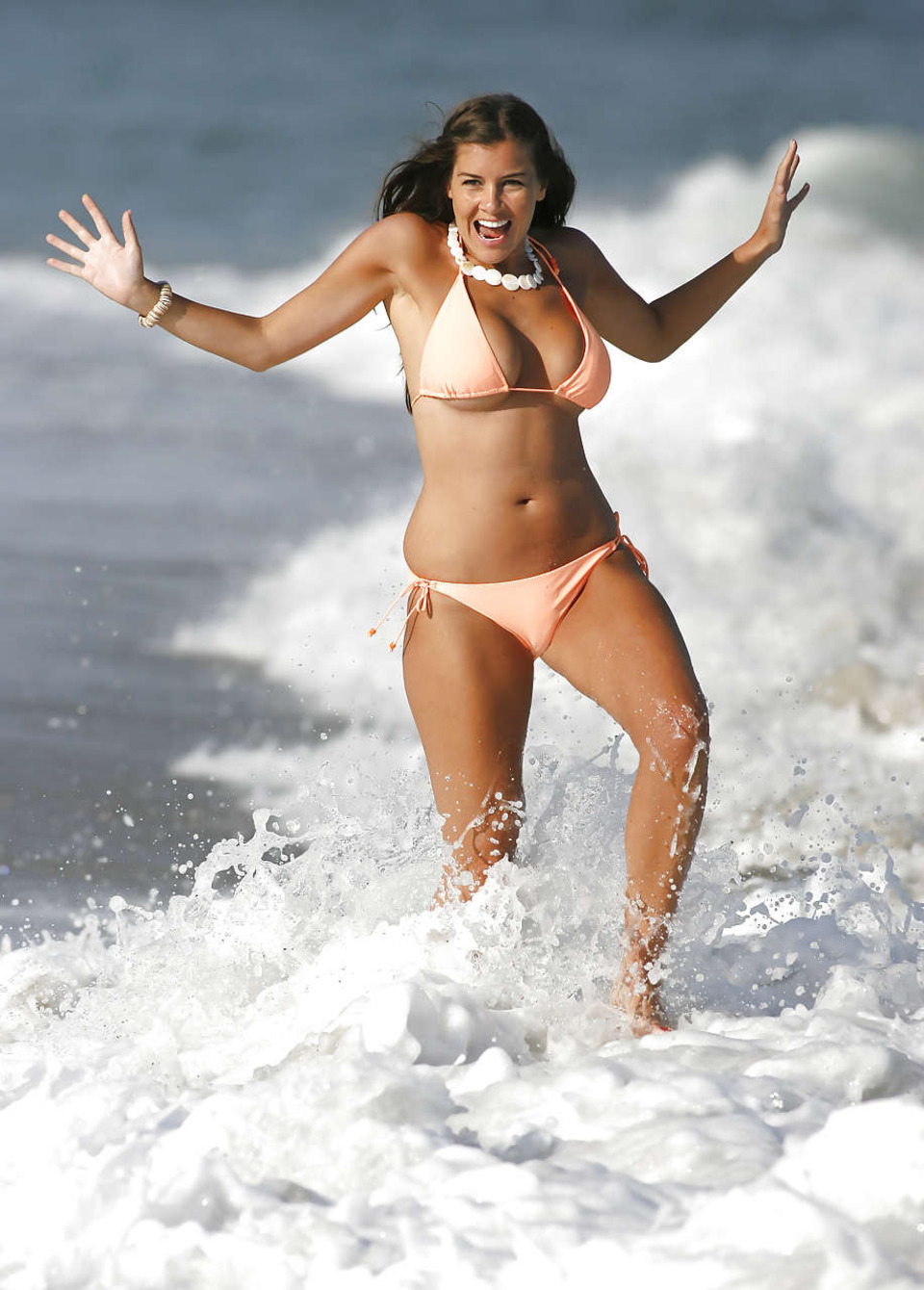Imogen Thomas On The Beach